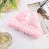 Diadema para Lavado Facial de Venta Caliente, Paquete de Cabello para Mujeres, Diadema de Felpa Linda de Invierno con Lazo, Diadema de Confinamiento, Transfronterizo Europeo y Americano