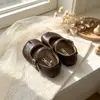 Zapatos de Cuero para Niñas Suela Suave 2026 Primavera/Otoño Nuevos Zapatos Infantiles Bebé Zapatos Negros de Princesa Mocasines para Niñas