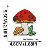 Pegatinas de Tela Bordadas Serie de Hongos Accesorios para Ropa sin Coser Decoración de Juguetes Pegatinas Bordadas DIY Seleccionado Punto al por Mayor