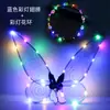 Alas decorativas para niños y adultos de nueva llegada transfronterizas con luces, accesorios para actuaciones de festival, alas de mariposa coloridas plegables
