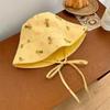 Lindo Sombrero de Pescador Floral Reversible para Mujer Verano Japonés Cabeza Grande Sombrero Cubeta Sombrero de Cuenca Que Muestra la Cara Pequeño Sombrero para el Sol