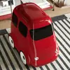 Lixeira do BabyBus 2026 Novo Modelo Grande Capacidade Fofo Desenho Animado Carro Lixeira de Armazenamento com Rodas para Quarto Infantil