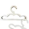 Perchero de madera para ropa de bebé y mascotas, universal, esquinas redondeadas, antideslizante, forma de nube, perchero de almacenamiento para armario anticaída