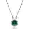 Collar Redondo de Cadena para Clavícula con Colgante Redondo de Plata de Ley S925 de Doce Piedras de Nacimiento Transfronterizo Europeo y Americano Estilo Simple de Amazon
