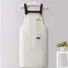 Delantal impermeable y a prueba de aceite, delantal de cocina nuevo y elegante para uso doméstico, uniforme de trabajo, resistente a las manchas, adecuado para restaurantes, ropa de trabajo unisex