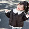 Chaqueta de Cuero con Forro Polar para Niña Abrigo de Algodón Estilo Invierno 2026 Nueva Ropa de Invierno para Niños Ropa de Algodón para Bebé Chaqueta de Cuero Engrosada