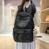 Mochila Tie-Dye de Nicho Estilo Americano para Meninas do Ensino Fundamental e Estudantes Universitárias, Mochila Simples, Versátil, Bonita, Casual, Mochila Pequena