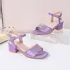 Sandalias de Moda Europeas y Americanas, Estilo de Hada, Nuevos Modelos de Verano 2025 con Tacón Bajo y Correa al Tobillo, Nuevos Modelos Europeos y Americanos