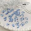 Nuevo Diamante Plano Esmeralda Forma de Gota de Agua Diamante de Cristal para Uñas verde oscuro Adornos de Uñas Navideños Vintage