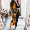 Moda Europea y Americana para Mujer Verano 2026 Transfronterizo Nuevo Estilo Elegante Ajustado Vestido con Solapa Botones de Corbata