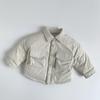 Camisa de Penas de Pato Branco Infantil 2026 Inverno Nova Estilo Coreano Tendência Jaqueta de Penas para Meninos e Meninas Roupas Infantis Tendência