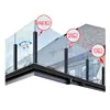 Perfil de acero inoxidable ranura para vidrio columna barandilla de escalera plataforma balcón pasamanos columna sin perforación