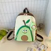 Mochila educativa de viaje para niños pequeños de jardín de infantes, linda mochila escolar de dibujos animados de frutas, mochila infantil nueva y moderna estilo coreano