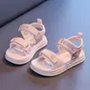 Sandalias de playa abiertas para niños, nuevo estilo verano 2026, para niños y niñas, diseño lindo de gatito, con correas de velcro