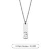 Collar de letra de acero de titanio para hombre, colgante simple y versátil con letras inglesas, diseño de nicho, accesorios de moda, venta al por mayor de accesorios