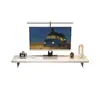 Soporte Elevador para Monitor de Computadora, Organizador de Escritorio para Gaming, Soporte Acrílico, Estante de Almacenamiento de Madera Maciza para Escritorio Estilo Ins