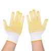 Guantes de trabajo de línea antideslizantes dispensadores al por mayor personalizables guantes de nailon con cuentas acolchados resistentes al desgaste antideslizantes