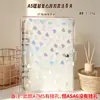 Caderno de folhas soltas A5A6 capa macia de reposição portátil A7 coração a laser transparente fecho de pressão álbum de armazenamento de adesivos de cartão pequeno