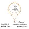 Wanxing Venta Caliente Transfronteriza Etiqueta Estampada Gota de Aceite Pulsera de Perlas Acero Inoxidable Chapado en Oro Pulsera para Mujer Joyería de Moda