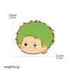 Mercancía de Anime Broches de One Piece: Luffy Sombrero de Paja, Zoro, Ace, Insignias de Barco Pirata