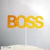 Decoração de bolo de árvore de dinheiro Cartão rico online Contagem vermelha de dinheiro para fazer uma fortuna Feliz aniversário Plug-in Acessórios de aniversário Bandeira
