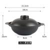 5 Olla de Arroz de Barro Estilo Hong Kong de Aleación de Aluminio, Olla Seca, Pequeña Olla de Hierro Doméstica de Fondo Plano, Olla de Barro de Aluminio, Pequeña Olla Caliente