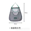 Bolsa colgante multifuncional para frutas y verduras de cocina, artefacto para guardar jengibre y ajo, bolsa de almacenamiento para ajo y jengibre montada en la pared, bolsa de malla transpirable