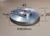 Polea de Ranura Única de Aleación de Aluminio Polea de Motor de Husillo Polea de Transmisión Modelo Rueda Pequeña Polea de Cuero Diámetro Exterior 16 Polea