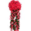 Simulação violeta casamento parede flor de seda varanda decoração flor falsa 18 cabeças hortênsia flores decorativas