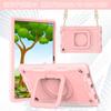 Para Lenovo Tab M10Plus 3ra correa pulsera de silicona de color contrastante soporte cubierta protectora anticaídas de grado militar