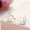 Pendientes de moda personalizados con cabeza de zorro temperamento femenino Pendientes de Zorro de Fuego femenina pequeños frescos bosque adorables pendientes