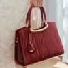 Bolsa Vermelha feminina bolsa de casamento para mãe padrão crocodilo casamento bolsa de mão para mulheres de meia-idade presente de aniversário para sogra Bolsa feminina