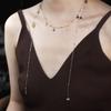 Collar Exagerado con Estrella y Borlas de Doble Capa para Mujer, Cadena de Clavícula Choker de Moda de Gama Alta Dulce y Fresca