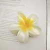 Pinza para el Cabello de Plumeria Más Vendida de Amazon, Nueva Pinza de Garra para el Cabello Perlada, Accesorio para el Cabello de Flor para la Parte Posterior de la Cabeza, Pinza de Garra de Flor, Pinza de Tiburón al por Mayor