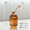 Estilo Ins Escandinavo Ámbar Platino Vidrio Transparente Florero Creativo Botella de Aromaterapia Adornos de Escritorio Retro Dispositivo Hidropónico para Arreglos Florales