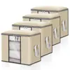 Bolsa de edredón vertical 90L Engrosada Transpirable a prueba de polvo Bolsa de almacenamiento Plegable Nuevo material Bolsa de almacenamiento