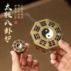 Horno Bagua de Tai Chi Quemador de Incienso para el Hogar Interior Adorno Transfronterizo Pequeño Quemador de Sándalo Xiangyun Quemador Octogonal Creativo de Aromaterapia