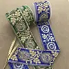 7.5CM Adornos de Encaje Estilo Étnico Accesorios de Vestuario Miao Cinta Tejida Bolsas Estilo Nacional Hanfu Código de Barras Hecho a Mano DIY