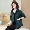 Moletom de Primavera e Outono para Mãe com Estampa, Blusa Fashionável Solta de Manga Longa para Mulheres de Meia-idade e Idosas, Casaco para 40-50 Anos