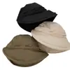 Sombrero plegable casual con pliegues para mujer, Primavera y Verano, Ligero, Transpirable, Ala ancha, Adelgazante del rostro, Protección solar, Sombrero de pescador