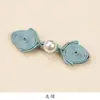 Botón de Hebilla Cheongsam Corazón de Melocotón Perla Mariposa Cola Larga Hebilla de Una Palabra Hebilla Decorativa Tejida a Mano Estilo Antiguo Accesorios de la Dinastía Han