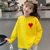 Camiseta de Manga Larga para Niños, Ropa Nueva de Primavera, Camiseta Básica Blanca para Niñas, Algodón Puro, Prenda Interior Holgada para Niños Medianos y Grandes, Top de Cuello Redondo