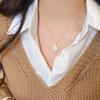 Collar de Perlas Irregulares Barroco Retro Francés 2025 Nueva Moda Elegante Cadena para Clavícula de Celebridad Cibernética Cadena