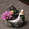 Queimador de Incenso Cascata Criativo com Rocha, Ornamento Zen para Cerimônia do Chá, Queimador de Incenso Montanha e Água, Artesanato Decorativo para Interior