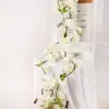 Bola de Flor de Mimbre Artificial Planta Verde Decoración de Techo para Ocultar Imperfecciones en el Techo, Adecuada para Hoteles, Salas de Exposiciones y Floristerías, Adorno Colgante de Flor de Glicinia