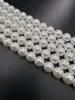 Concha blanca de color alto brillo imitación perla perla Swarovski alta calidad perla cuentas redondas DIY joyería accesorios para collar cadena de cuentas hecha a mano
