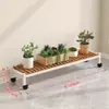 Novo Modelo 2025 Carrinho de Flores com Rodas para Sala de Estar, Suporte de Chão, Rack de Armazenamento Móvel para Varanda, Suporte de Vasos de Flores Escalonado Multicamadas