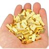 Mini Lingotes de Oro Pequeños de Aleación Venta al por Mayor Adornos para Adoración Lingotes de Oro Sólido Cornucopia Latón Recipiente de Arroz Accesorios Accesorios Ladrillos de Oro