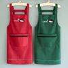 Delantal nuevo de moda para hombres y mujeres, súper impermeable, a prueba de aceite y con bolsillo con cremallera, lindo mono resistente al desgaste de estilo japonés y coreano.