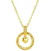 Collar de Corazón de Banda de Möbius para Mujer, Sencillo, de Alta Gama, Moderno y Versátil, Colgante de Candado Elegante, Cadena de Hueso, Joyería de Lujo Accesible
